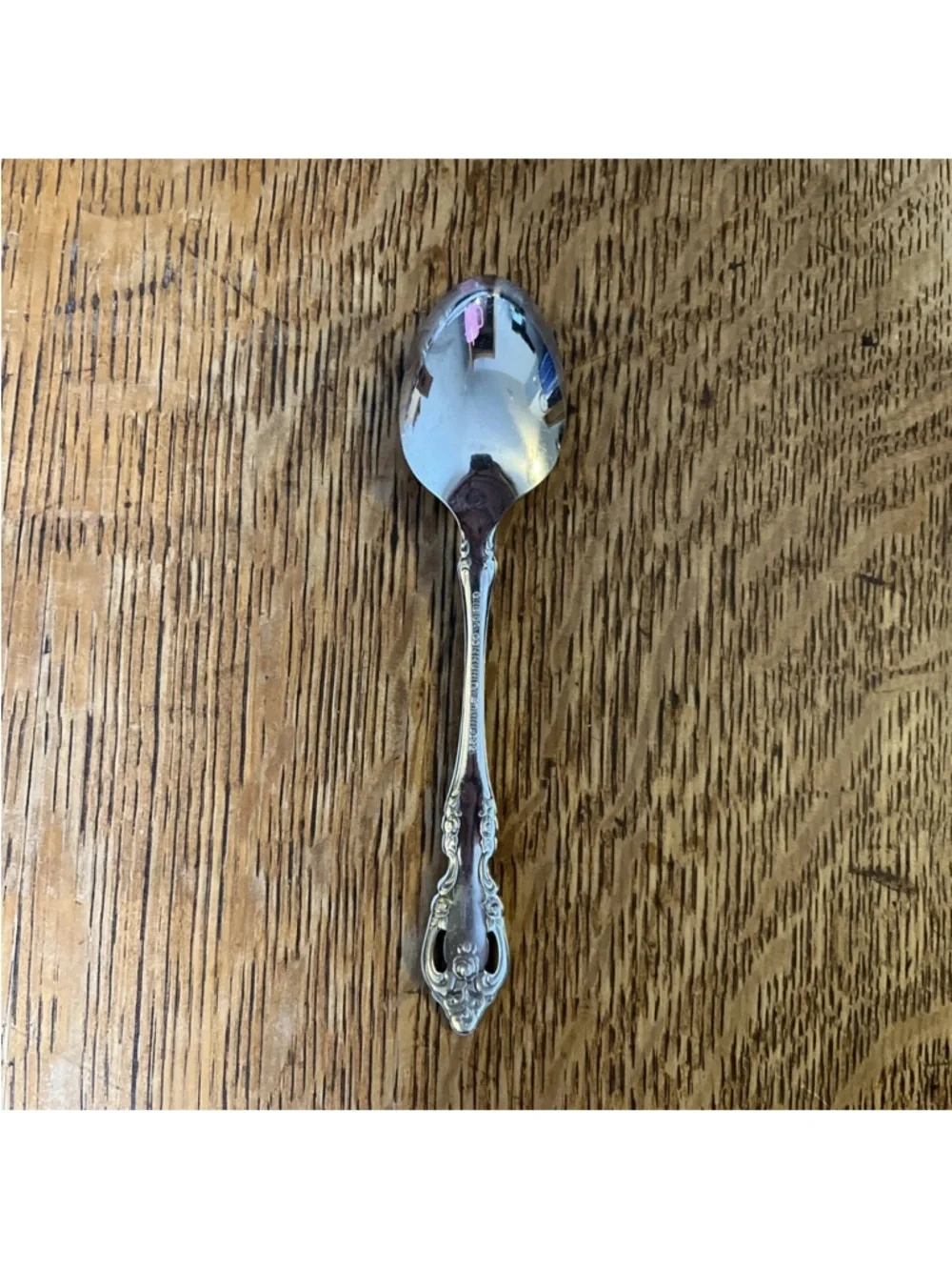 Oneida Community Brahms Pattern Stainless Steel Teaspoon replacements. Set of 4